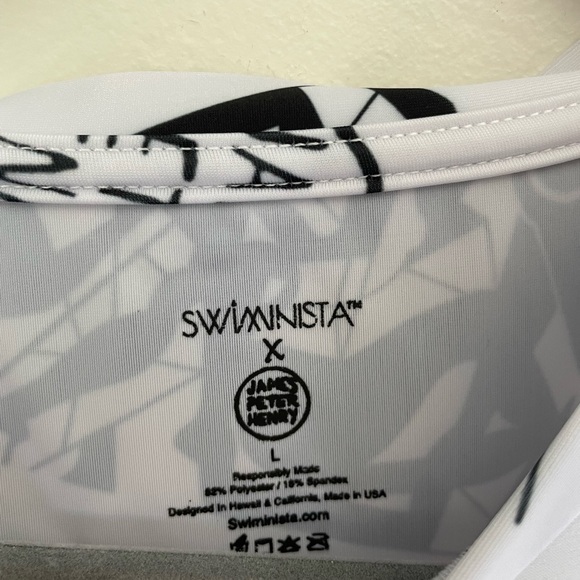 NWT Swiminista x James Peter Henry good vibes rash guard Art Toss - Picture 8 of 8